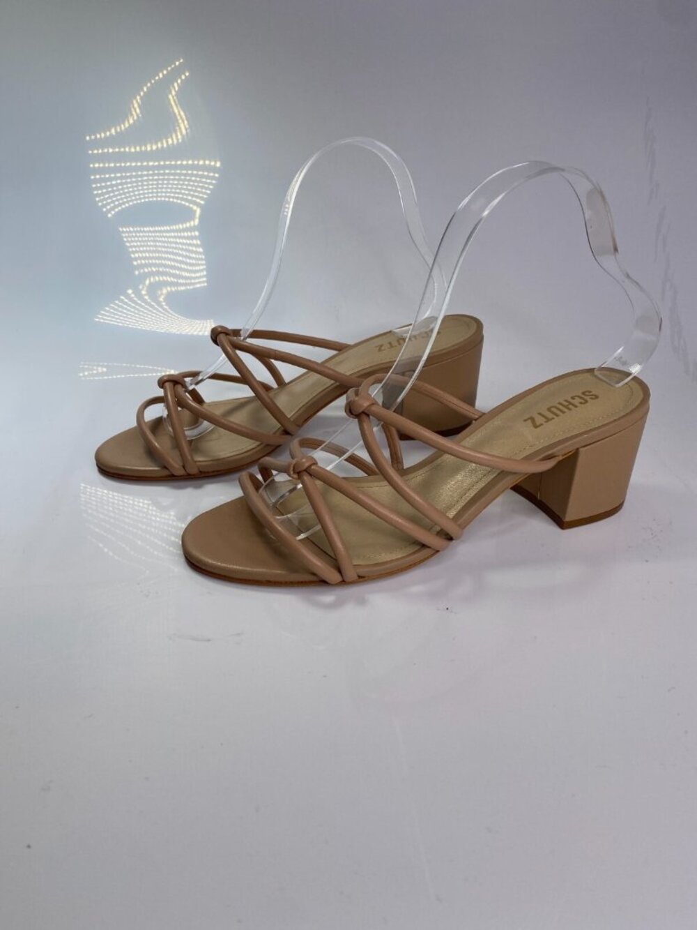 Schutz Princey Strappy Nude Womens Sandals Sz 8